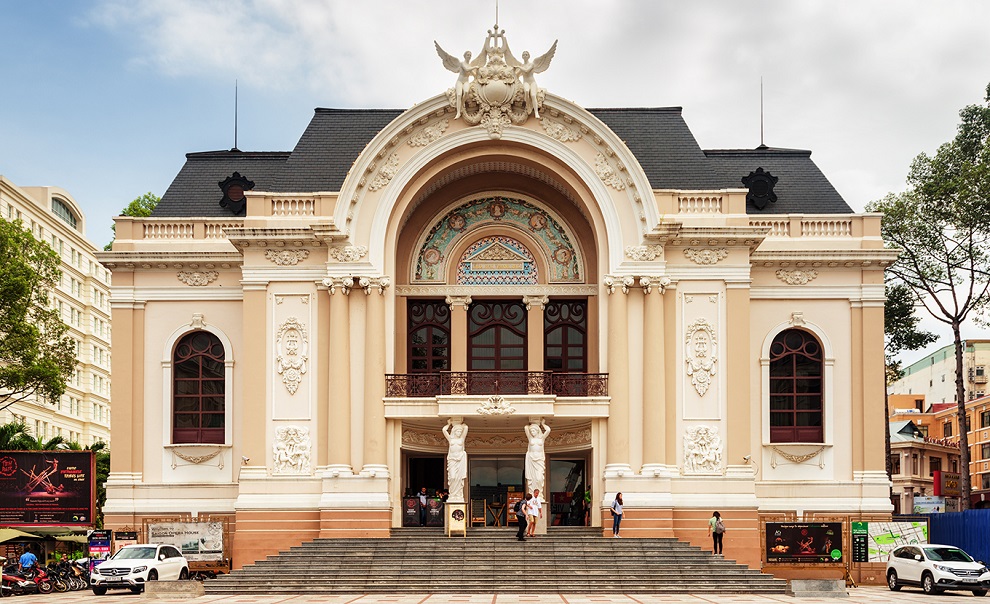 Facade Of The Saigon Opera House, Vietnam